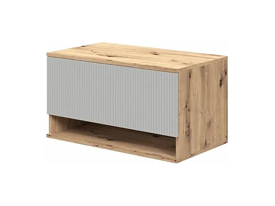 Szafka pod umywalkę AVIOLA 1S 80cm dąb artisan/kaszmirowy mat