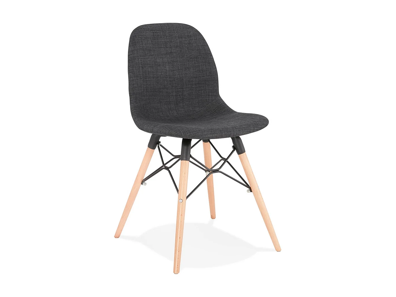 Sedia scandinava -BIZON - Grigio - 49x47x84 cm