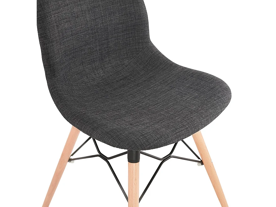 Sedia scandinava -BIZON - Grigio - 49x47x84 cm