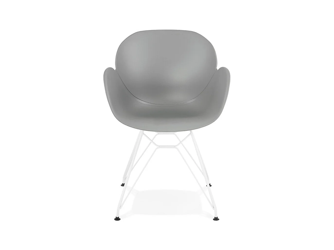 Moderner Stuhl - FIDJI - grijs - 57,5x59x85 cm
