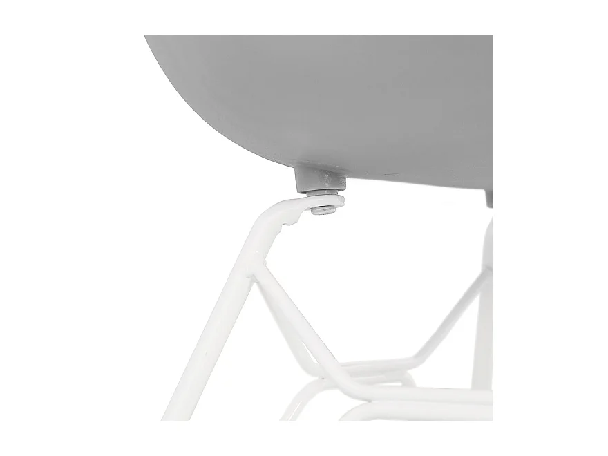 Moderner Stuhl - FIDJI - grijs - 57,5x59x85 cm