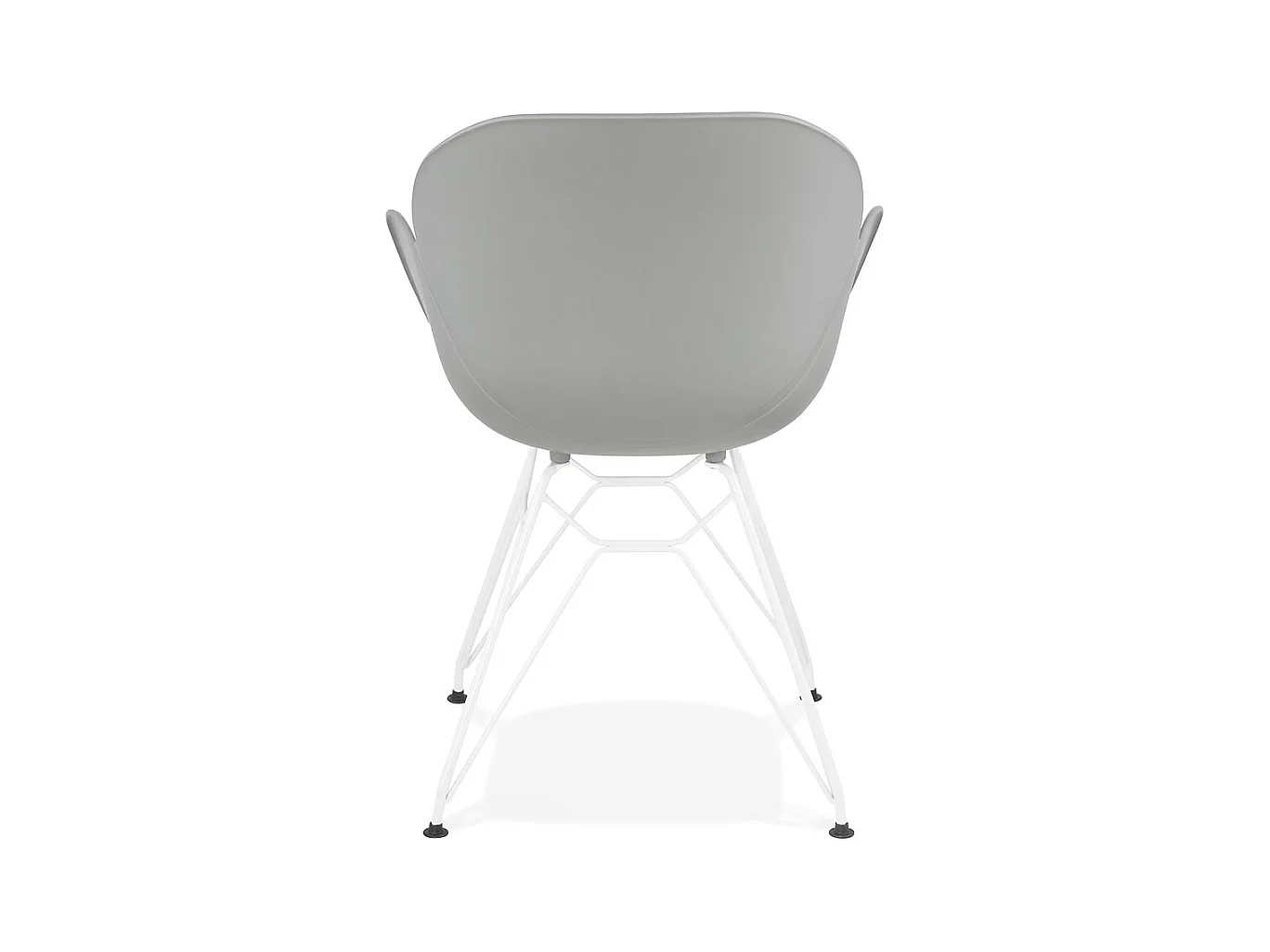 Moderner Stuhl - FIDJI - grijs - 57,5x59x85 cm