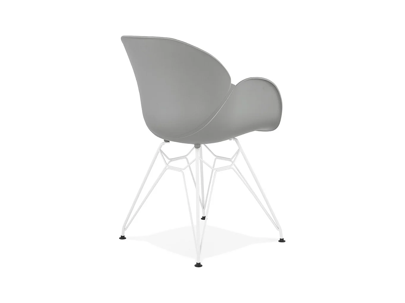 Moderner Stuhl - FIDJI - grijs - 57,5x59x85 cm