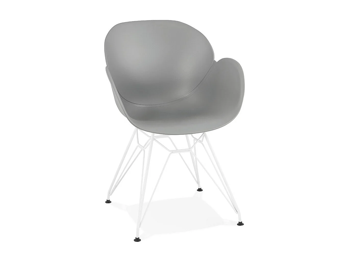 Moderner Stuhl - FIDJI - grijs - 57,5x59x85 cm