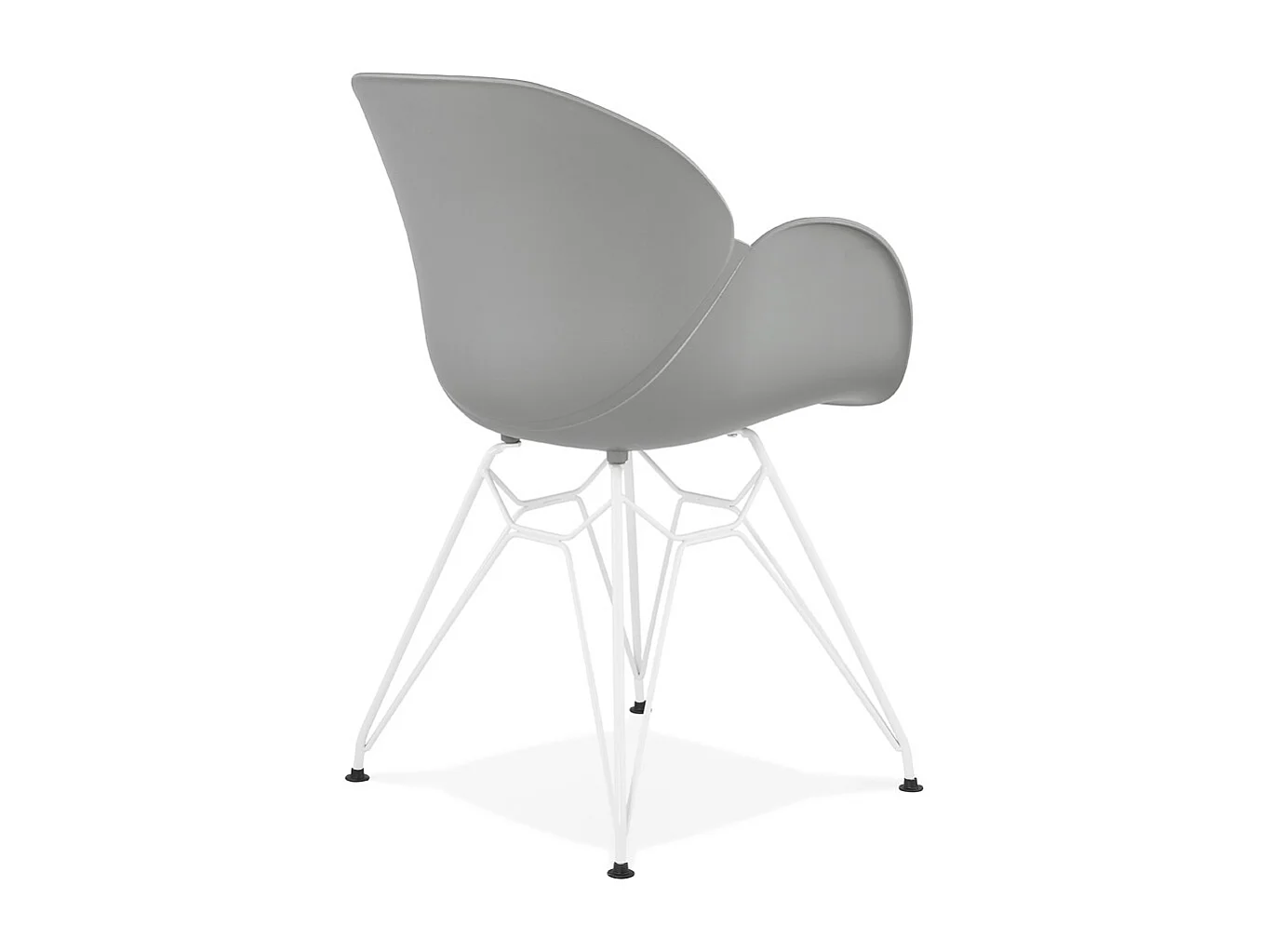 Moderner Stuhl - FIDJI - grijs - 57,5x59x85 cm