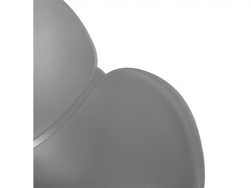 Moderner Stuhl - FIDJI - grijs - 57,5x59x85 cm