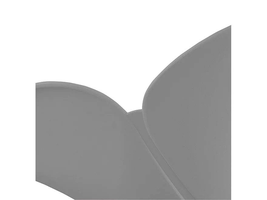 Moderner Stuhl - FIDJI - grijs - 57,5x59x85 cm