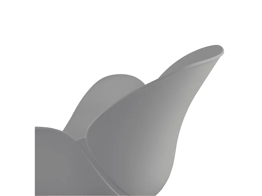 Moderner Stuhl - FIDJI - grijs - 57,5x59x85 cm