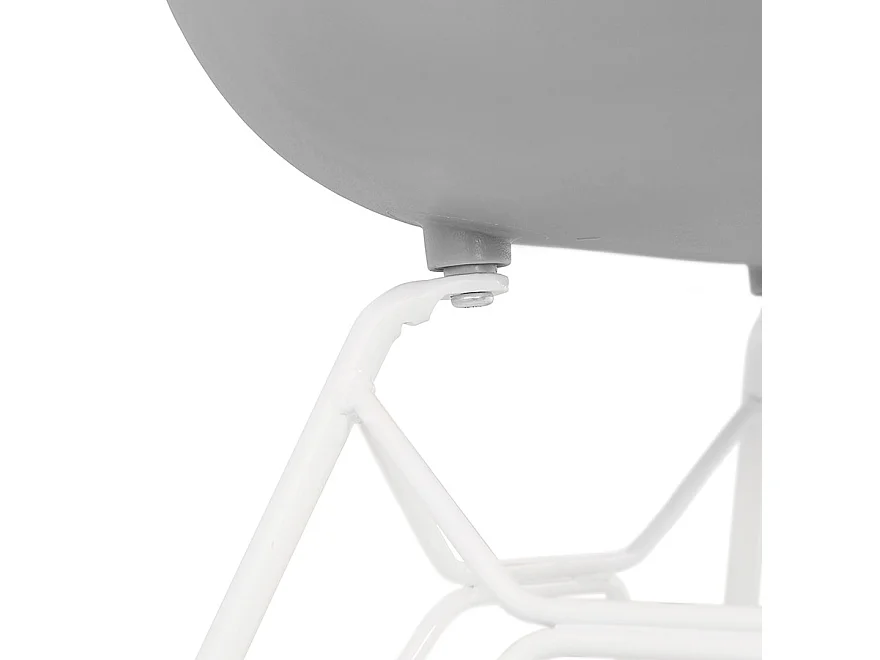 Moderner Stuhl - FIDJI - grijs - 57,5x59x85 cm