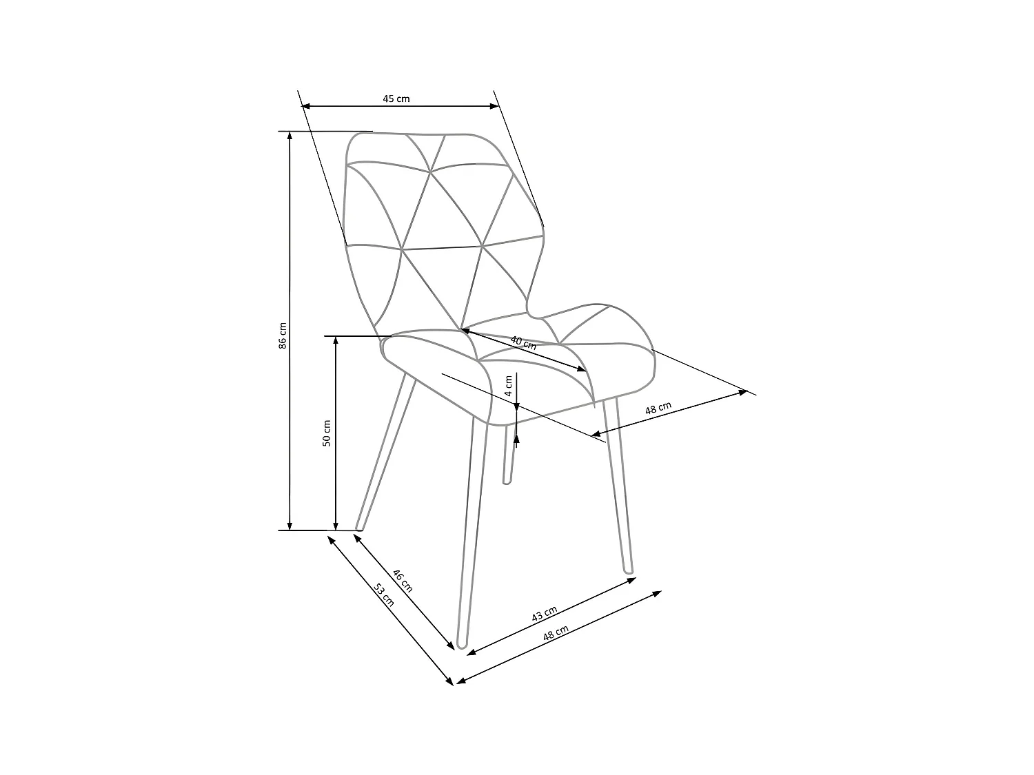 Krzesło tapicerowane K453 VELVET beżowe