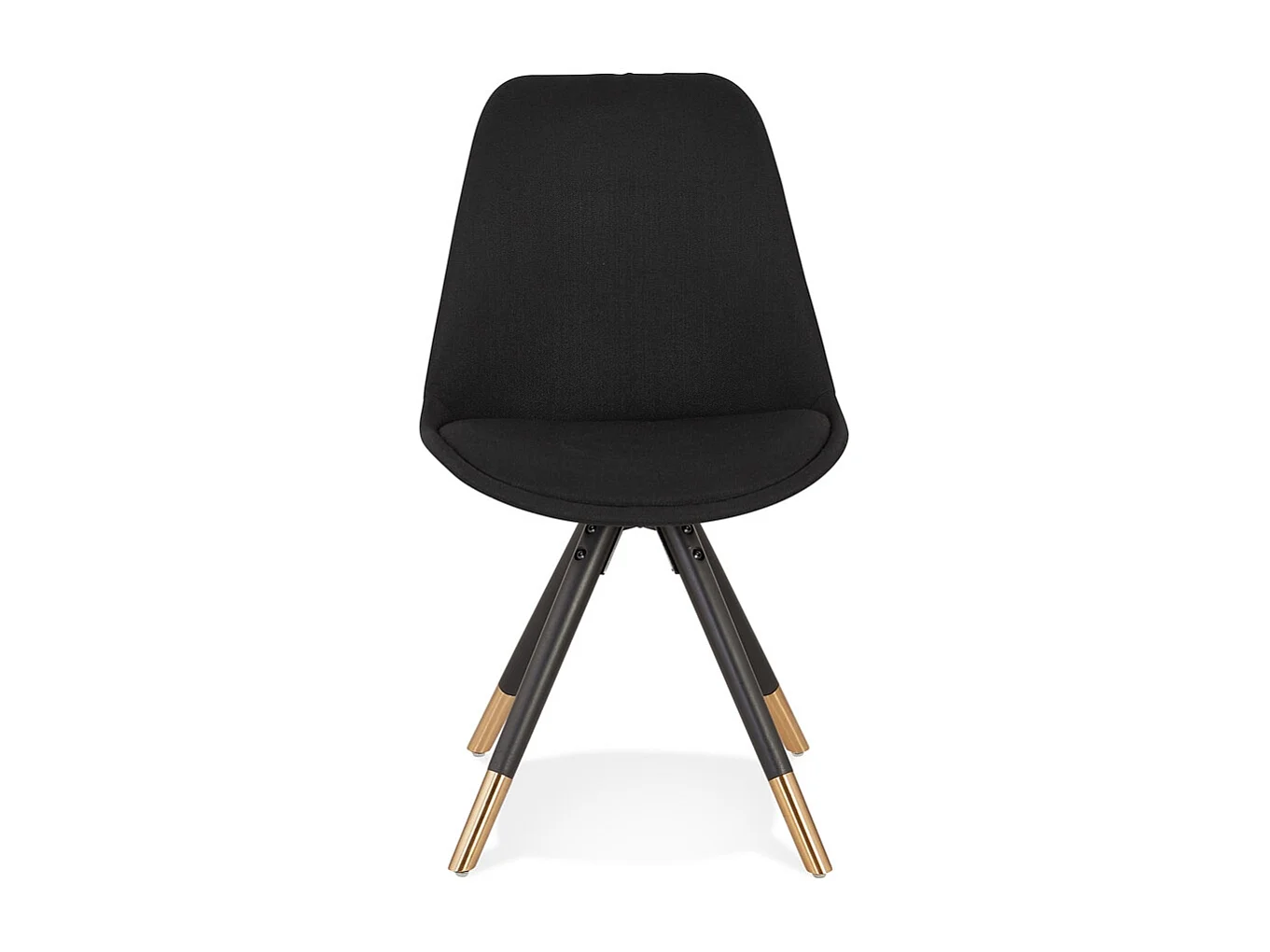 Vintage-Stuhl - POPI - zwart - 48x56x83 cm