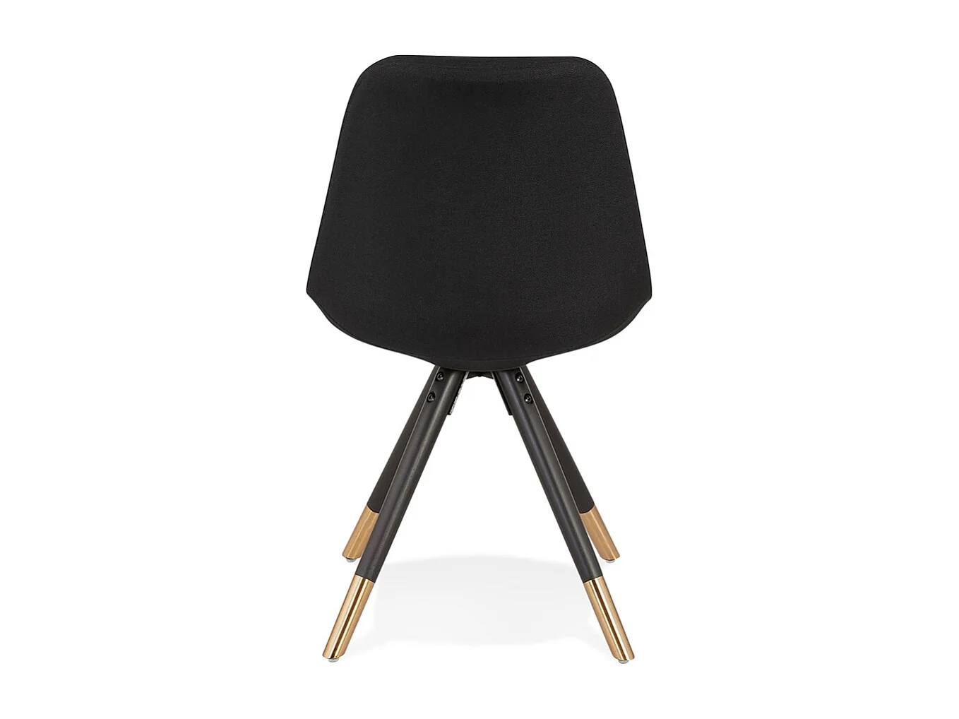 Vintage-Stuhl - POPI - zwart - 48x56x83 cm