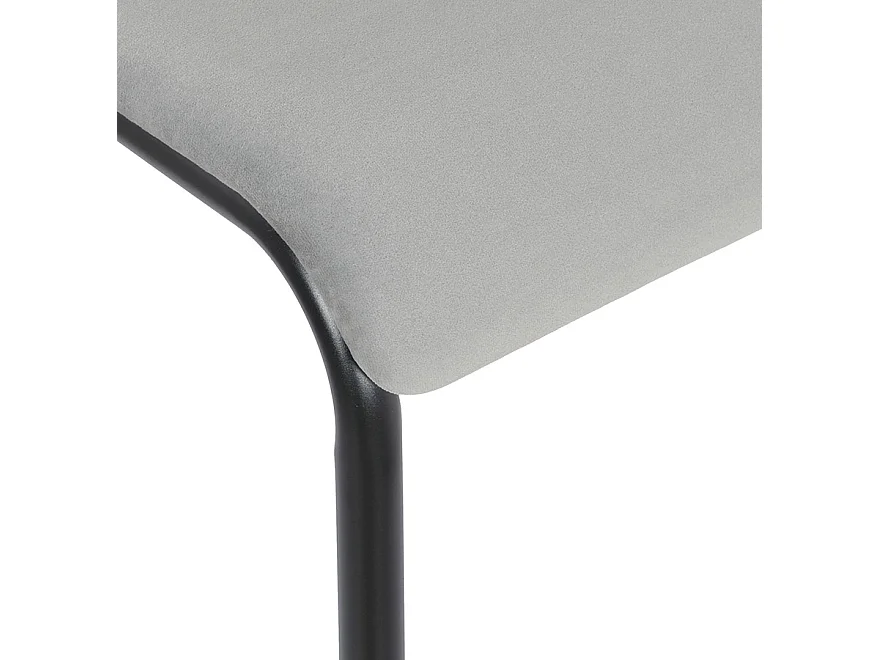 Küchenstuhl - CLUSAZ - grau - 49,5x59x83 cm