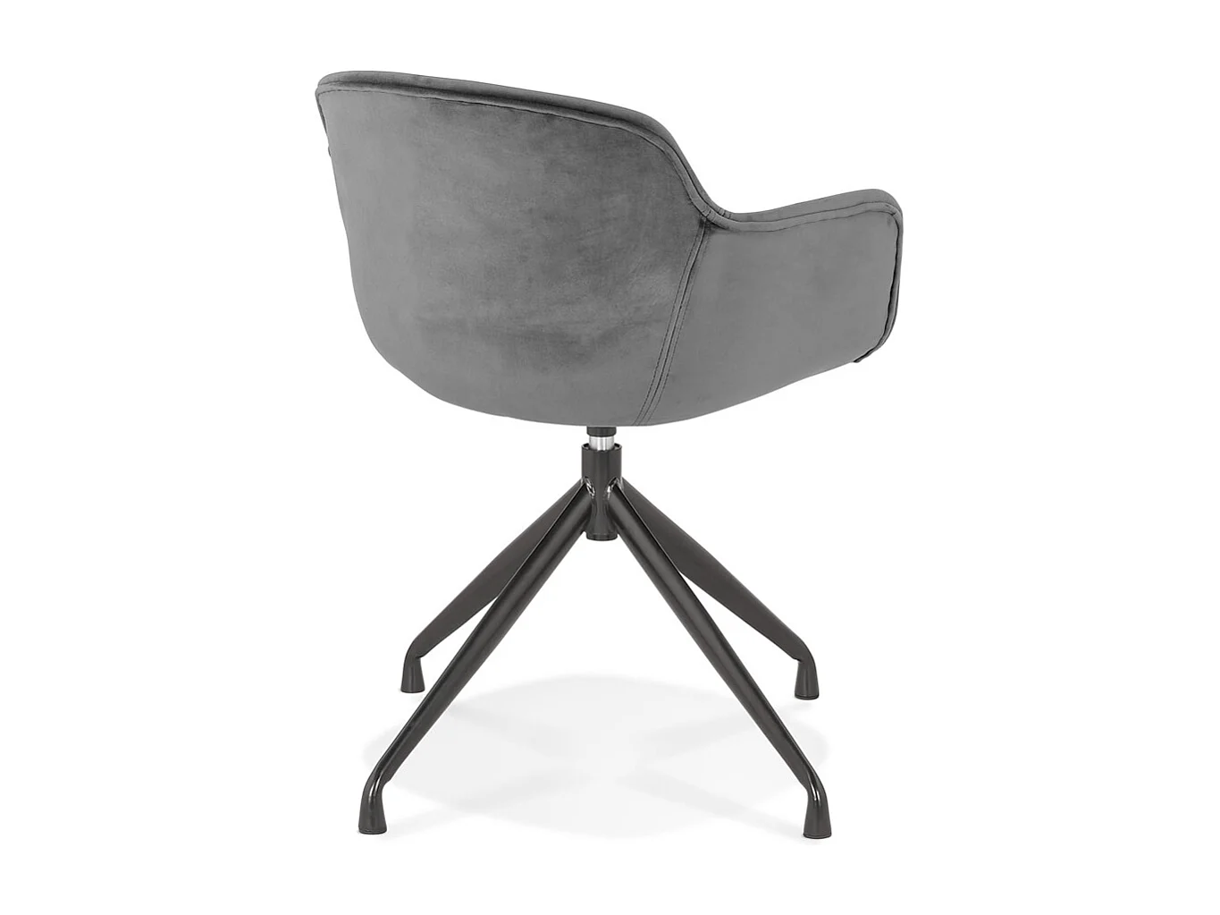 Stuhl mit Armlehnen - GRAPIN - grijs - 59x54x80 cm