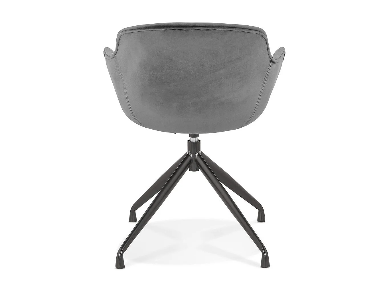 Stuhl mit Armlehnen - GRAPIN - grijs - 59x54x80 cm