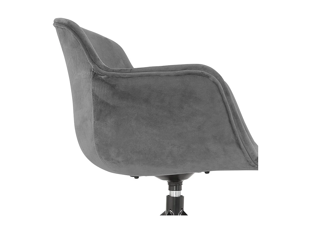 Stuhl mit Armlehnen - GRAPIN - grijs - 59x54x80 cm