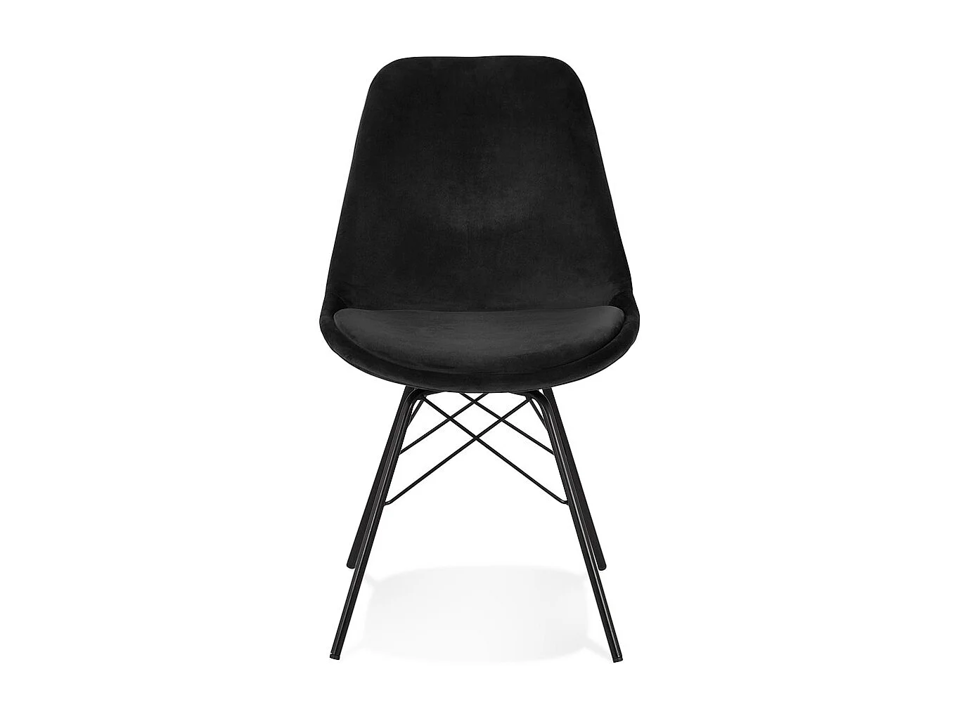 Designerstuhl - ZAZY - zwart - 45x55x83 cm