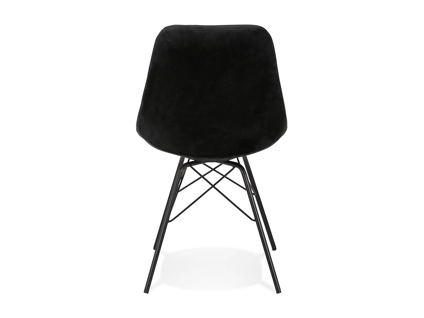 Designerstuhl - ZAZY - zwart - 45x55x83 cm