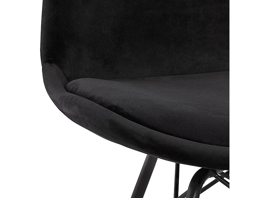 Designerstuhl - ZAZY - zwart - 45x55x83 cm