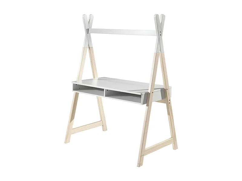 Aulia - Bureau enfant en bois - Blanc