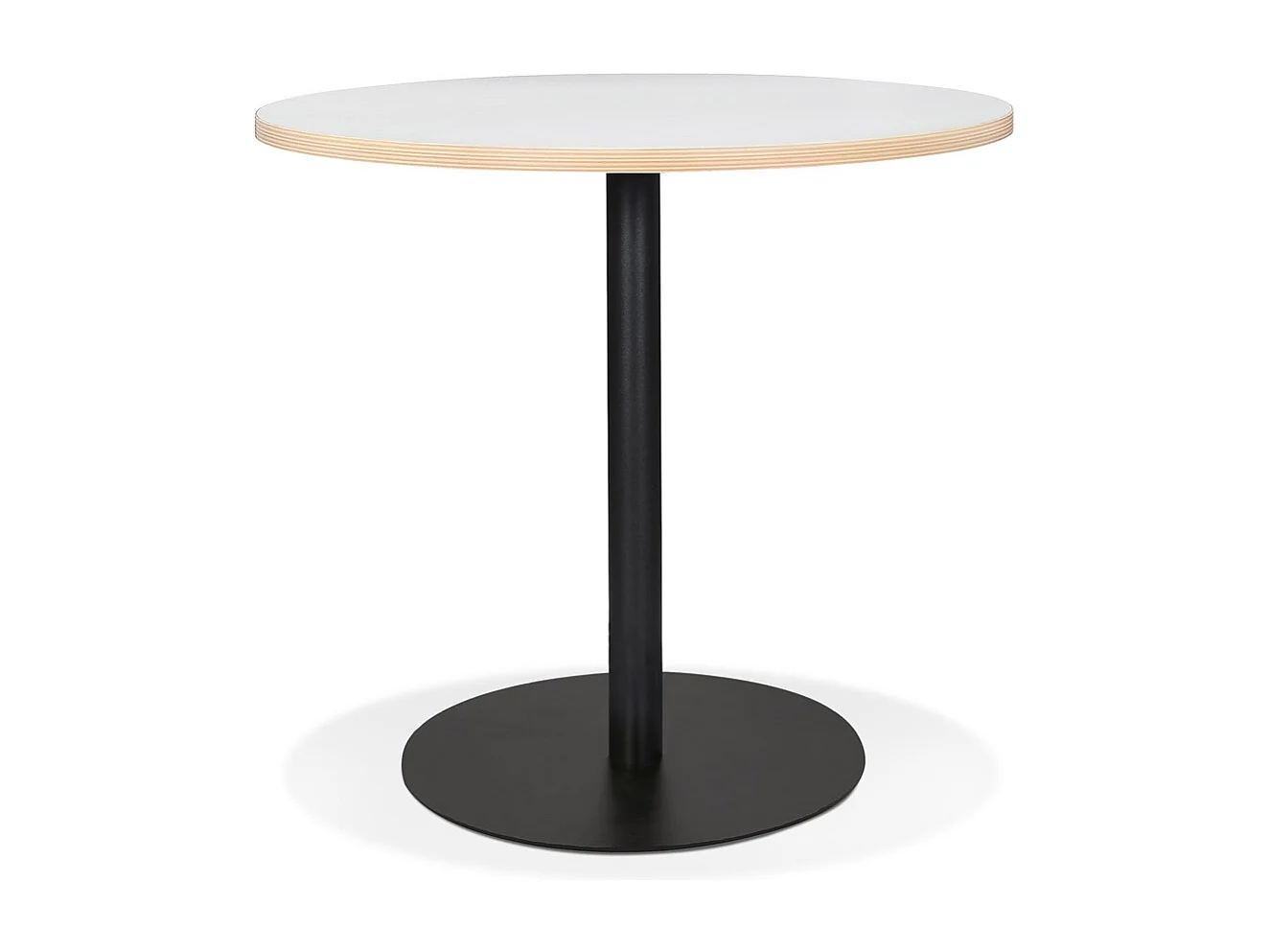 Runder Bistrotisch - YOGI - wit - 80x80x75,5 cm