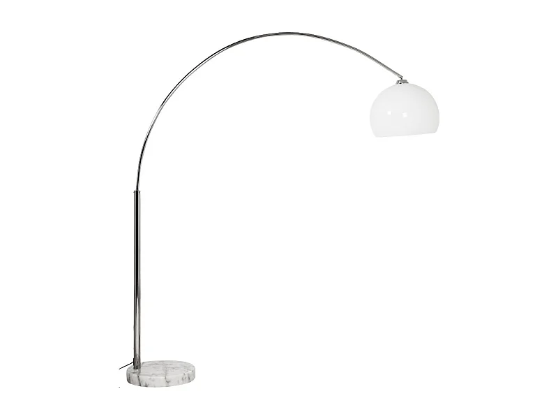 Bogen-Stehlampe - BIG BOW - Weiß - 175x40x195 cm