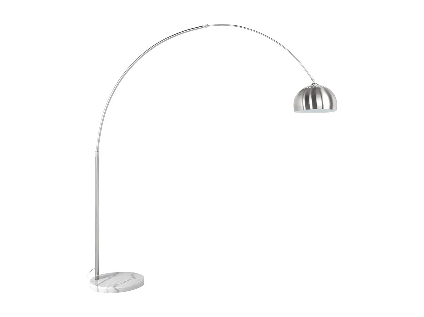 Bogen-Stehlampe - XXL - grau - 205x45x243 cm