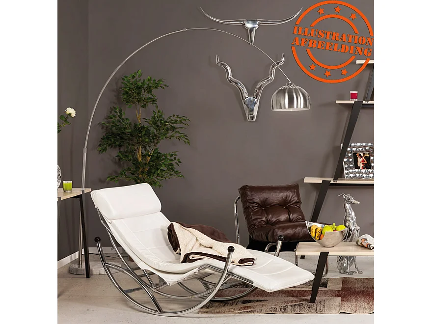 Bogen-Stehlampe - XXL - grau - 205x45x243 cm