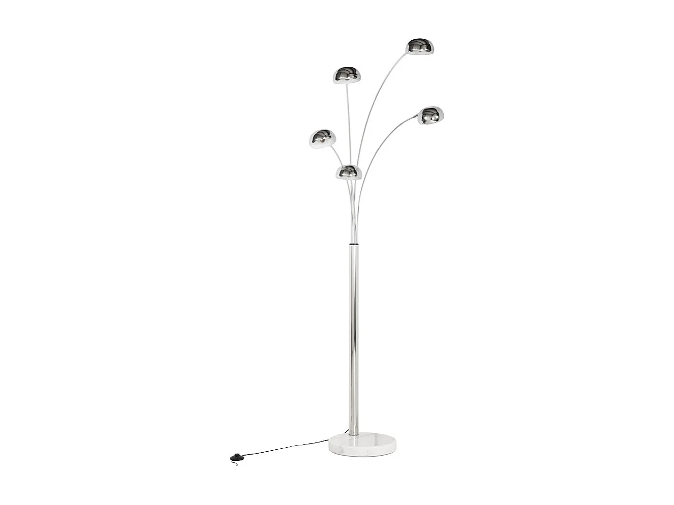 Stehleuchte mit 5 Zweigen - FIVE BOWS - grijs - 125x35x200 cm