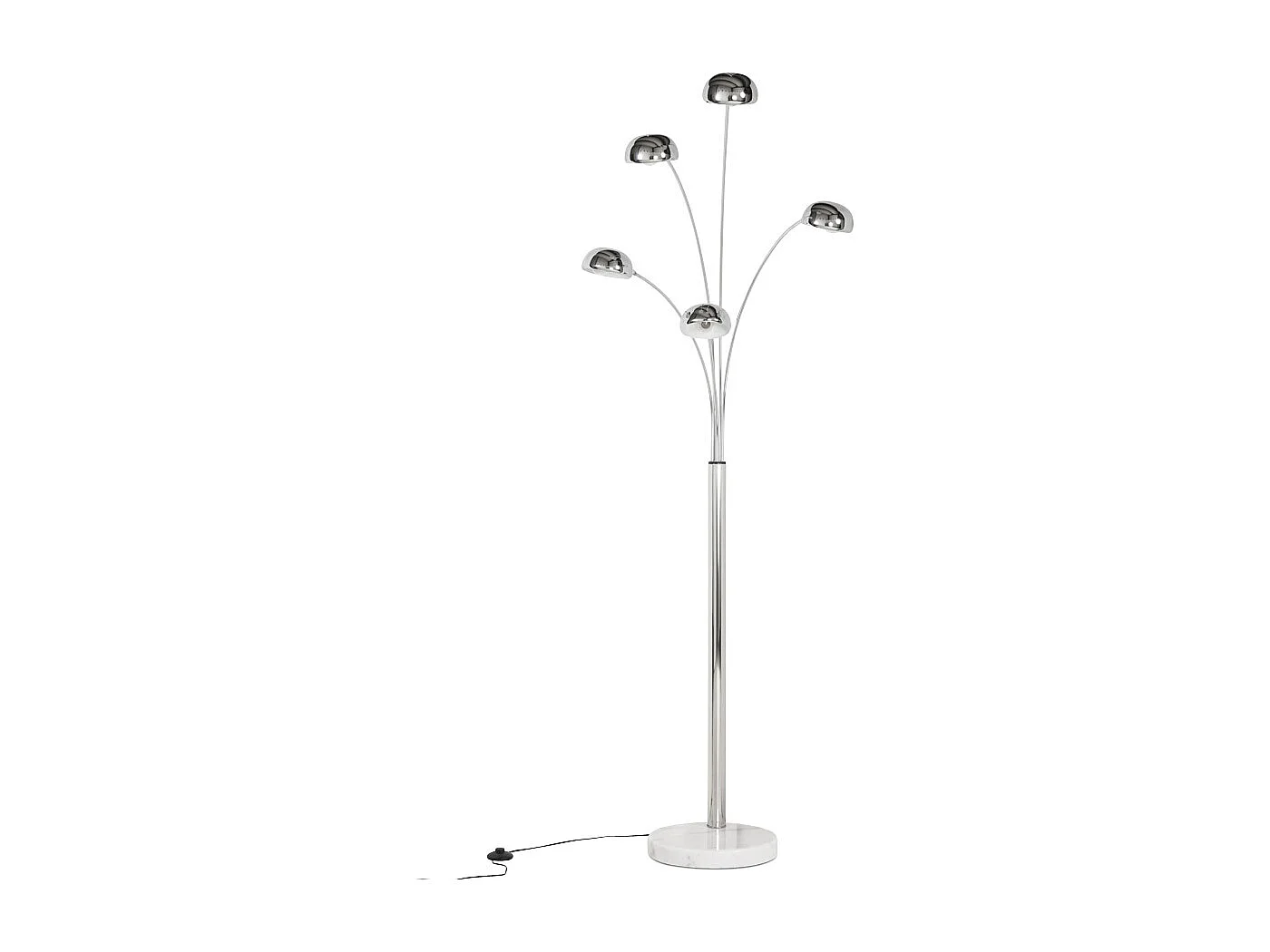 Stehleuchte mit 5 Zweigen - FIVE BOWS - grijs - 125x35x200 cm