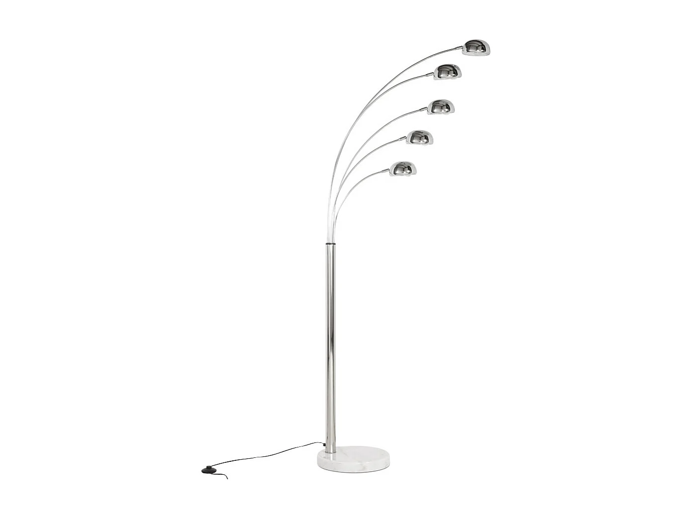 Stehleuchte mit 5 Zweigen - FIVE BOWS - grijs - 125x35x200 cm