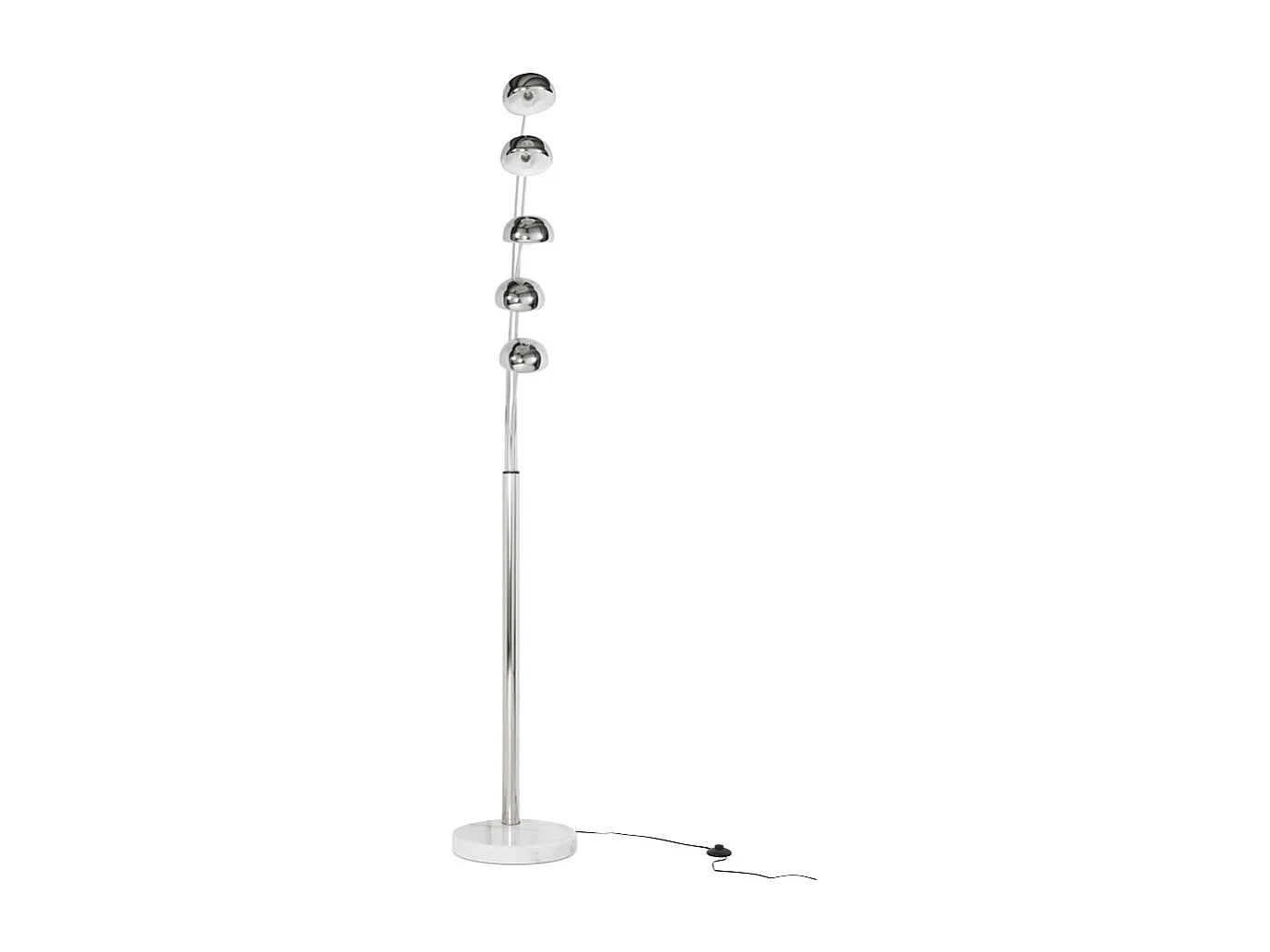 Stehleuchte mit 5 Zweigen - FIVE BOWS - grijs - 125x35x200 cm