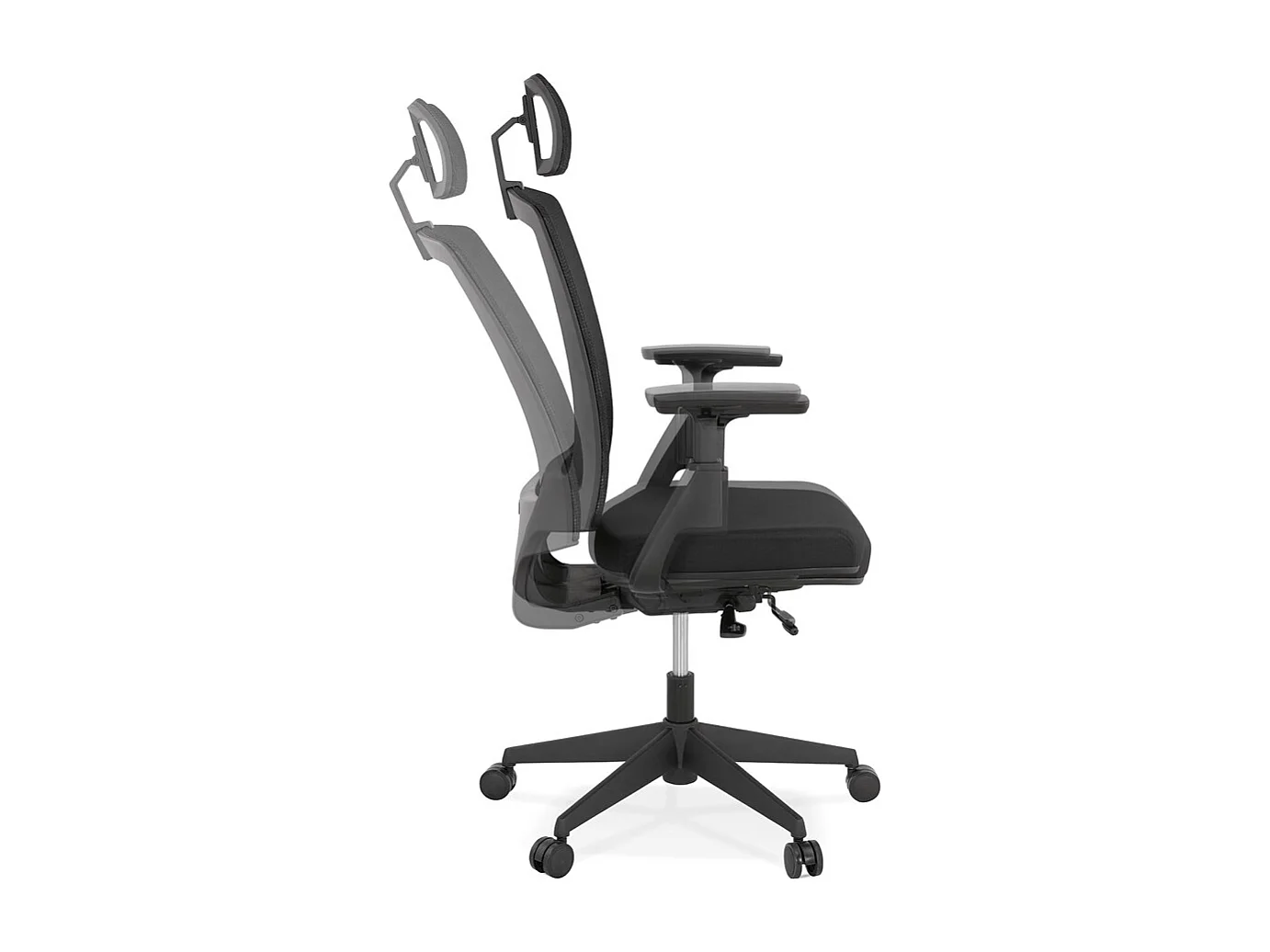 Ergonomischer Bürostuhl - EXTRA - zwart - 73x70x131 cm