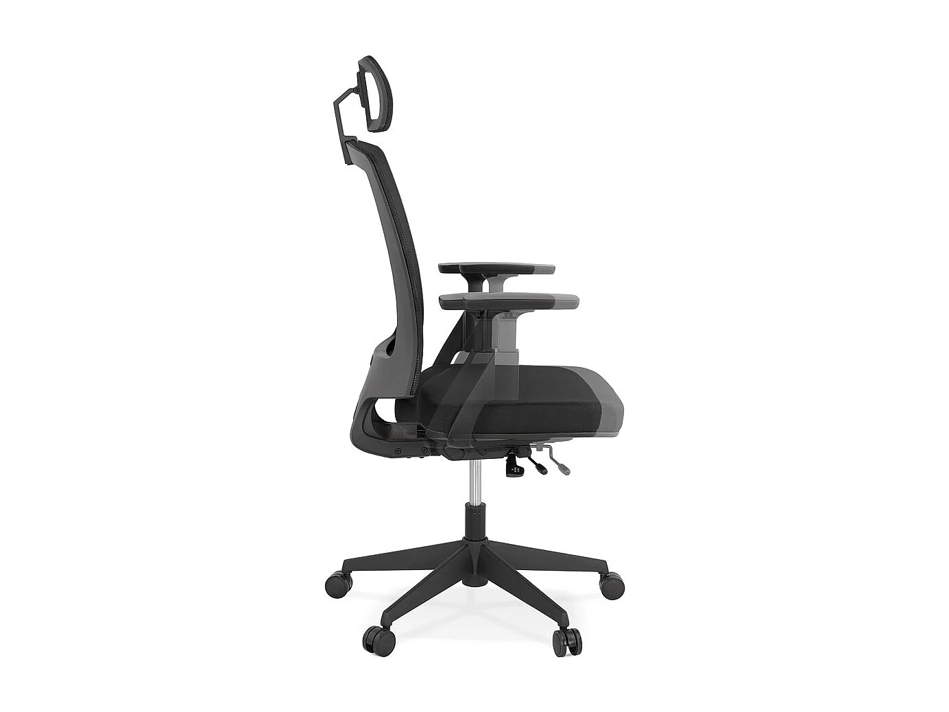 Ergonomischer Bürostuhl - EXTRA - Schwarz - 73x70x131 cm