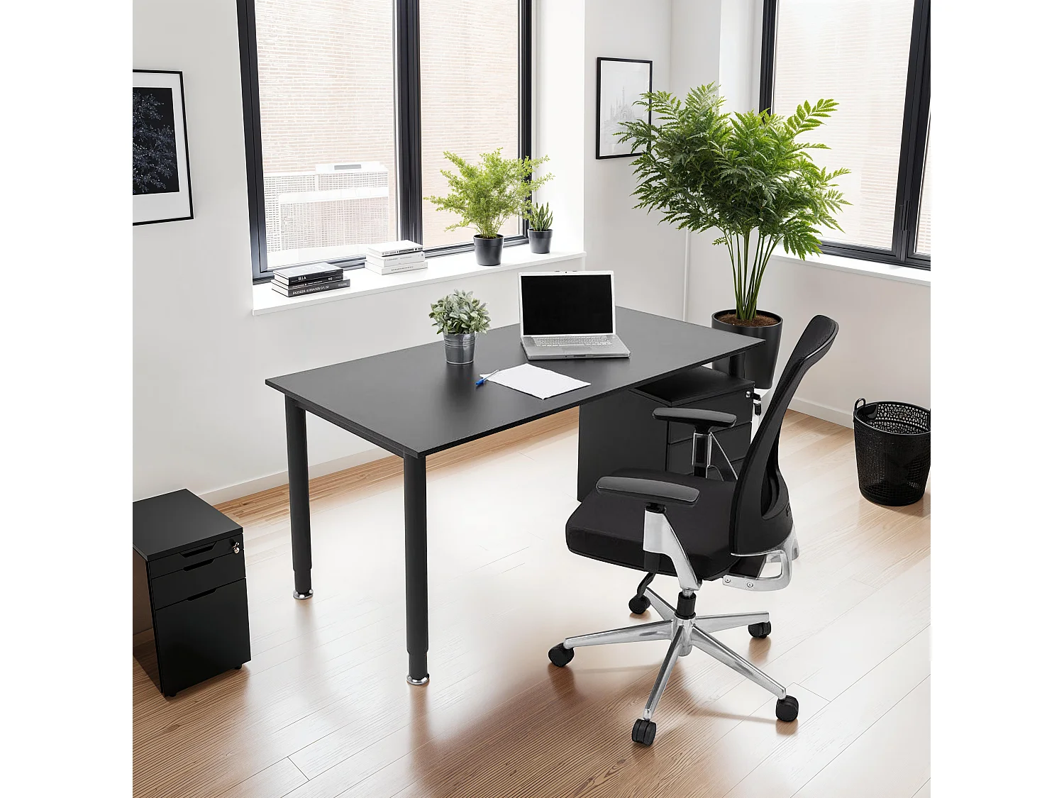 Designer-Bürostuhl - ULTRA - Schwarz - 68x65x111 cm