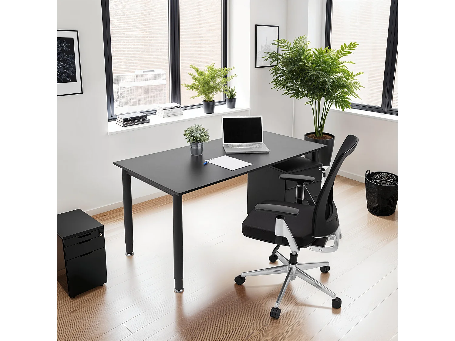 Designer-Bürostuhl - ULTRA - Schwarz - 68x65x111 cm