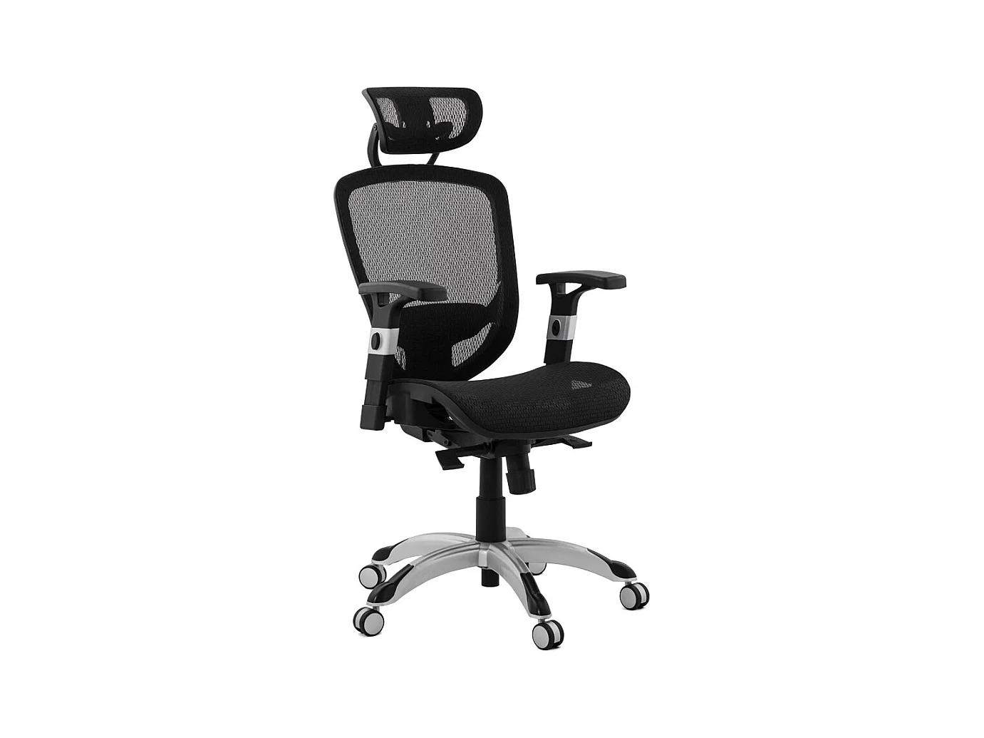 Ergonomischer Designer-Bürostuhl - TYPHON - Schwarz - 66x66x127 cm