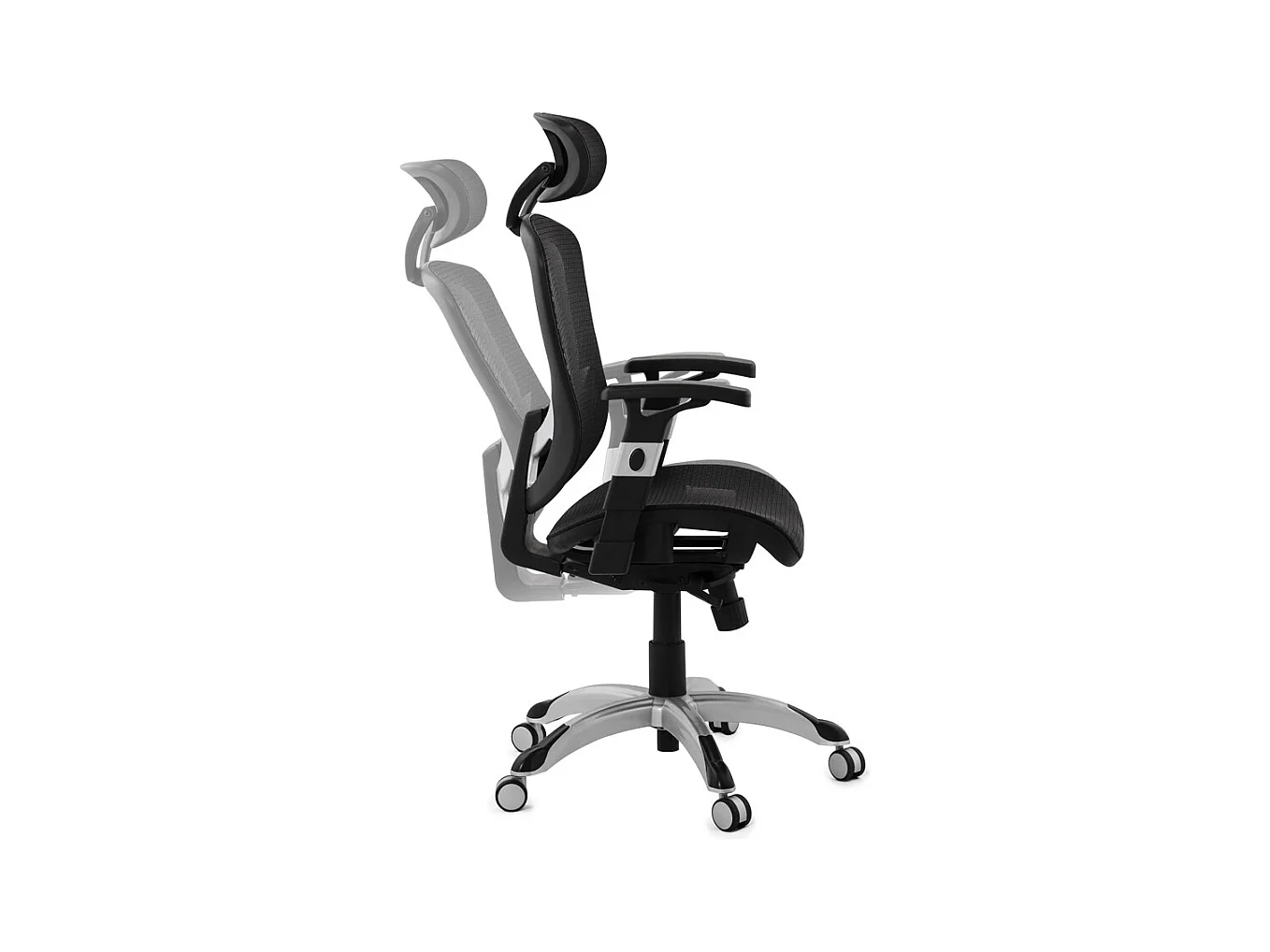 Ergonomischer Designer-Bürostuhl - TYPHON - Schwarz - 66x66x127 cm