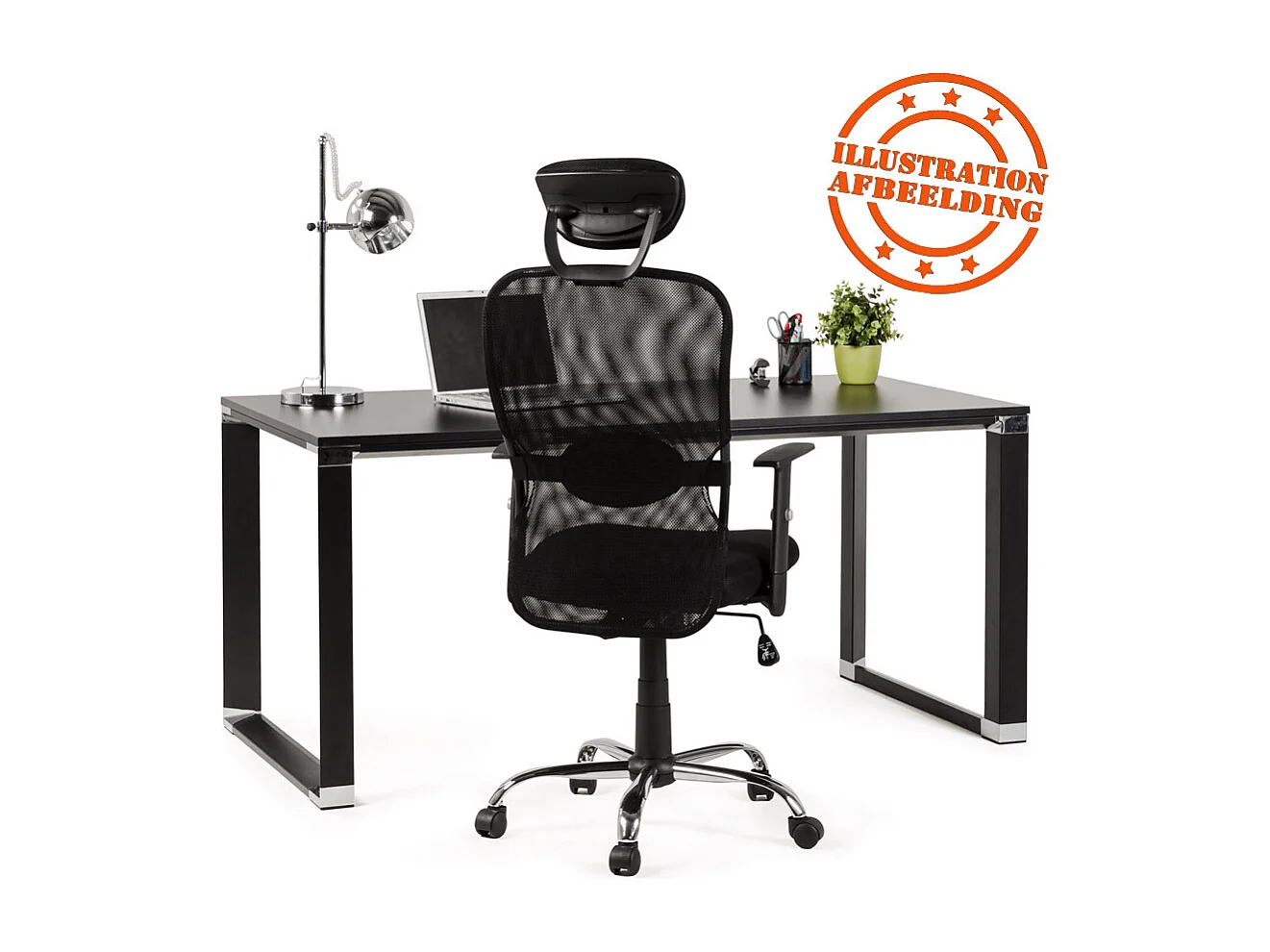 Designer-Bürostuhl - SOYOUZ - Schwarz - 62x62x129 cm