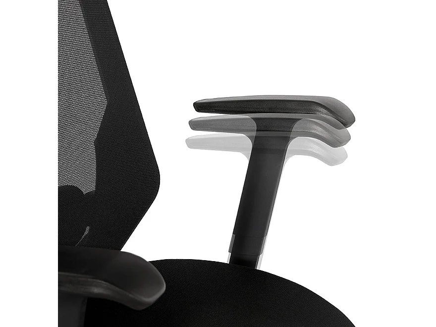 Schreibtischstuhl - VEKTOR - Schwarz - 60x67x128 cm