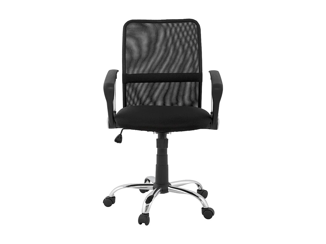 Schreibtischstuhl - TURIN - zwart - 47x47x105 cm