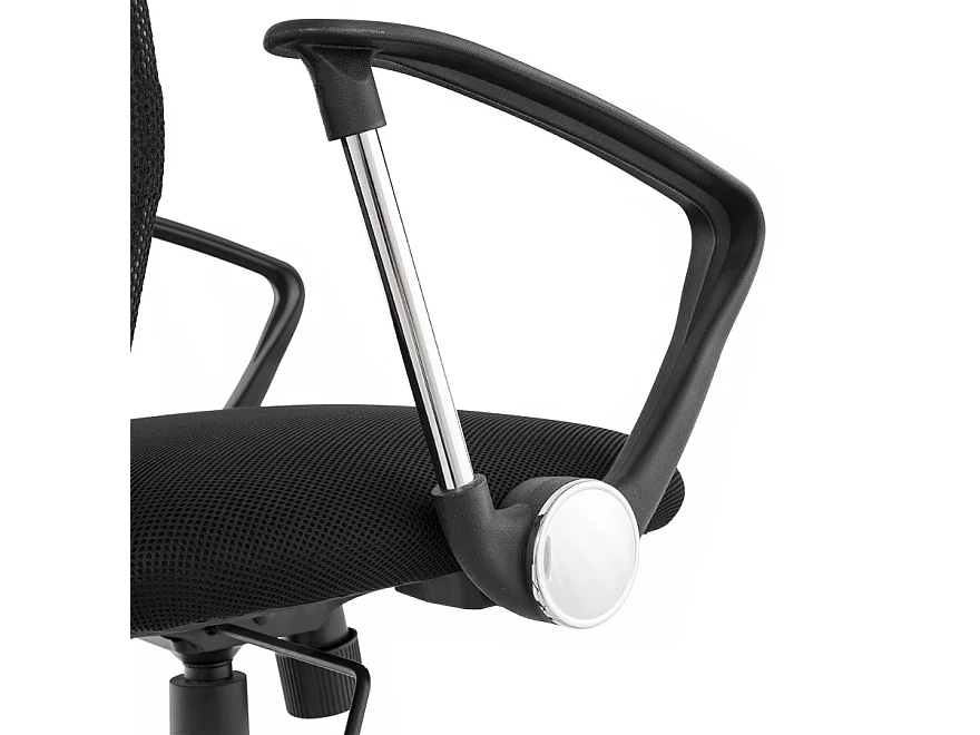 Schreibtischstuhl - TURIN - zwart - 47x47x105 cm