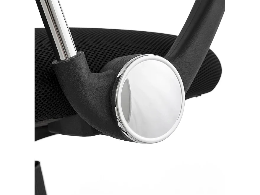 Schreibtischstuhl - TURIN - zwart - 47x47x105 cm