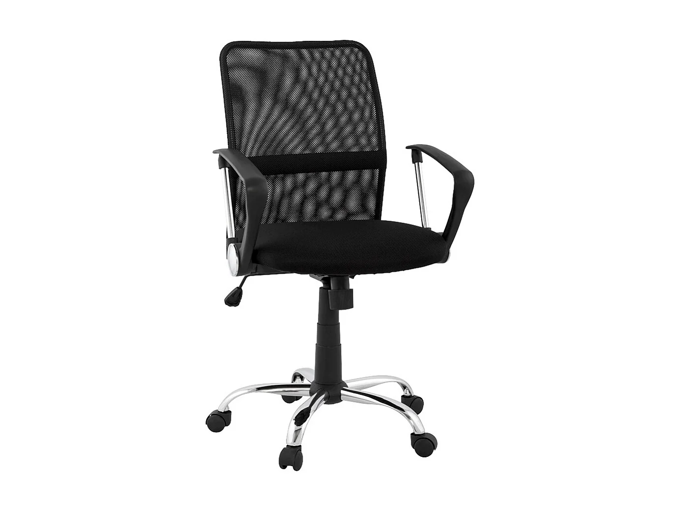 Schreibtischstuhl - TURIN - Schwarz - 47x47x105 cm