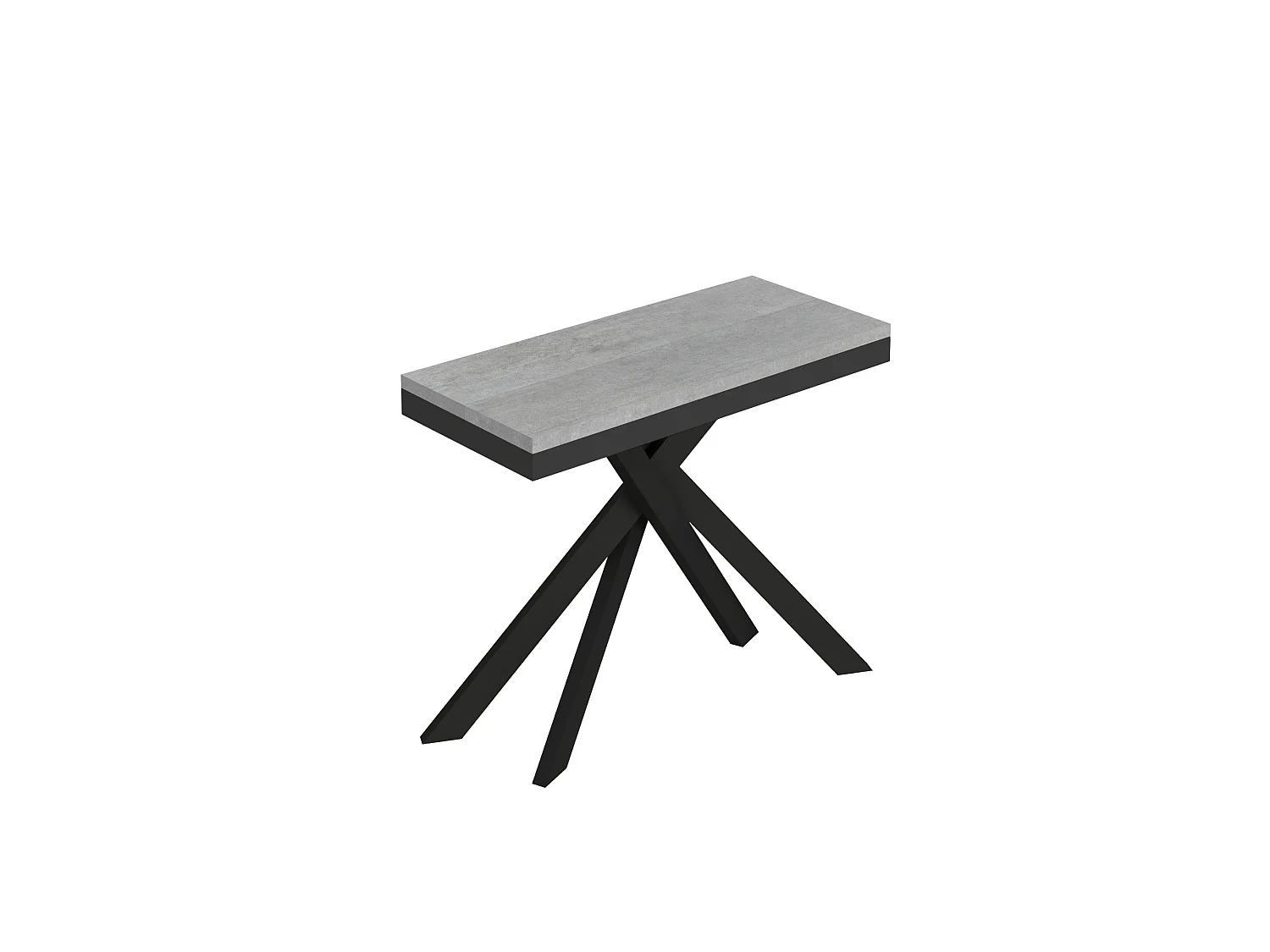 Console extensible 90x40/300 cm Saki Evolution structure béton anthracite