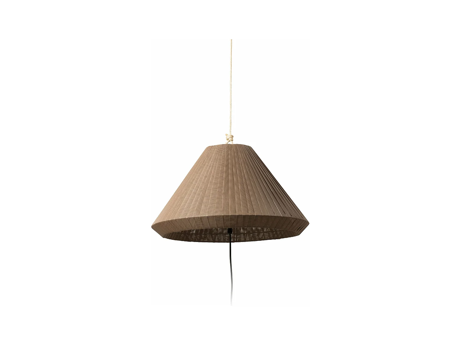 SAIGON OUT Lampe baladeuse et suspension gris/marron cache trou T70