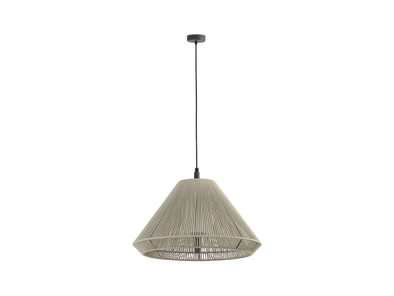 SAIGON OUT C70 Lampe à suspension gris/beige capuchon conique