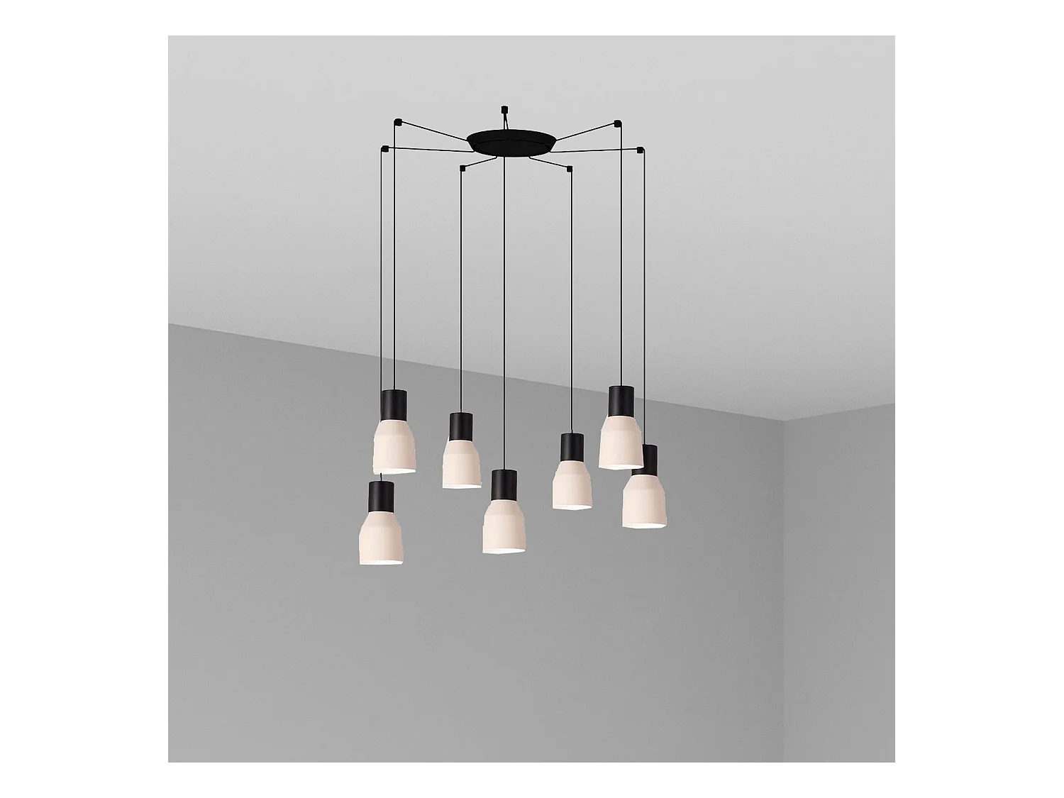 KOMBO 120 7L Beige Hängeleuchte