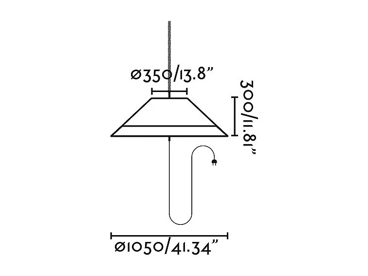 SAIGON OUT C100 Tragbare Lampe und Aufhängung grau/beige Lochkappe