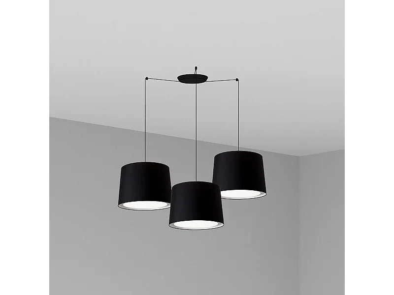 CONGA 3L Lampe à suspension noire